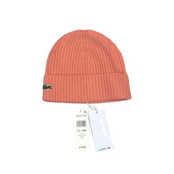 Lacoste Ribbed Beanie Hat 